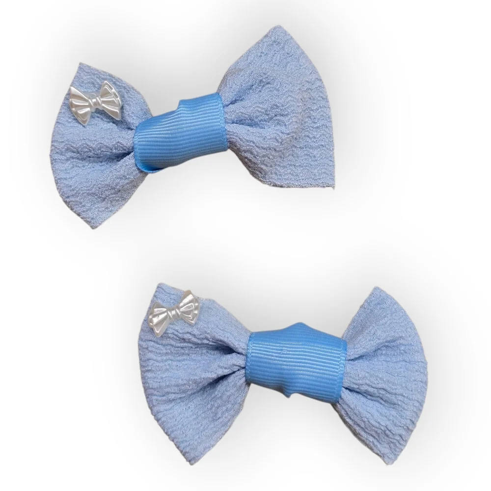 2-‎ Pack of Bow Hair Accessories| Available in Pink, Blue, OR Purple